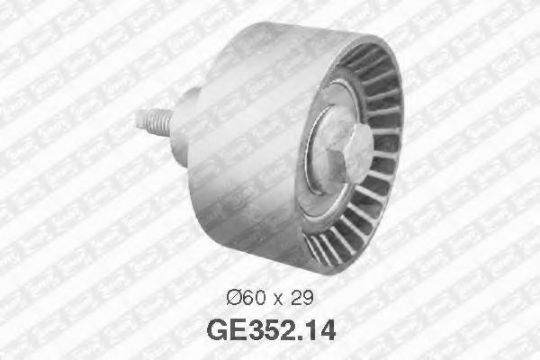 Направляющий / паразитный ролик ремня ГРМ SNR GE352.14