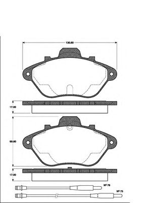 Тормозные колодки NK 221922