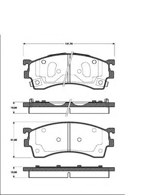 Тормозные колодки NK 223241