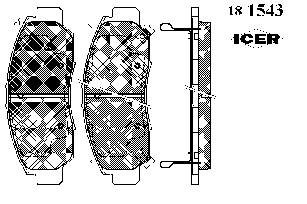 Тормозные колодки ICER 181543