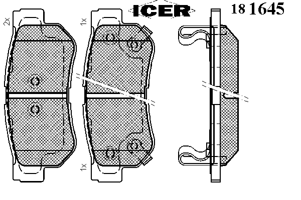 Тормозные колодки ICER 181645