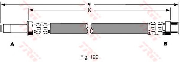 Тормозной шланг TRW PHB348