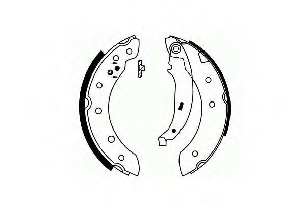 Тормозные колодки ручника SCT SS 543