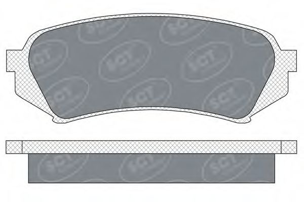 Тормозные колодки SCT SP 307