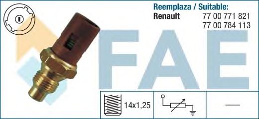 Датчик температуры охлаждающей жидкости FAE 32240
