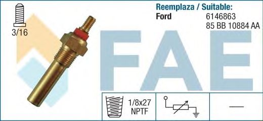 Датчик температуры охлаждающей жидкости FAE 32300