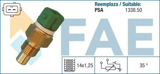 Датчик температуры охлаждающей жидкости FAE 34410