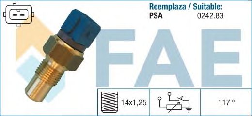 Датчик температуры охлаждающей жидкости FAE 34440
