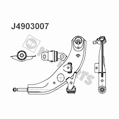 Рычаг подвески NIPPARTS J4903007