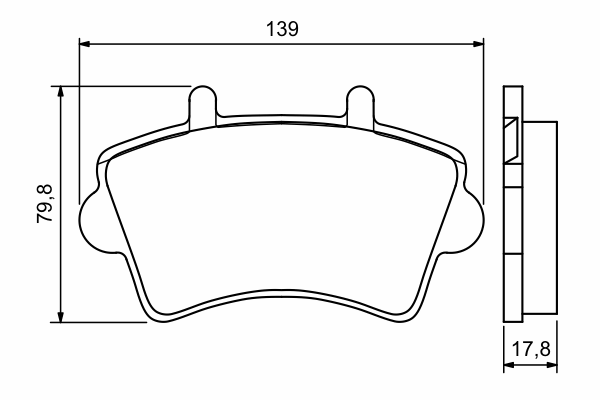 Тормозные колодки BOSCH 0 986 494 031