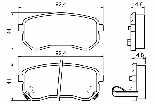 Тормозные колодки BOSCH 0 986 494 145