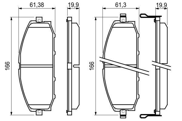 Гальмівні колодки BOSCH 0 986 494 150
