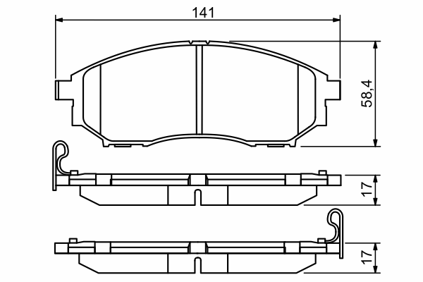 Тормозные колодки BOSCH 0 986 494 295