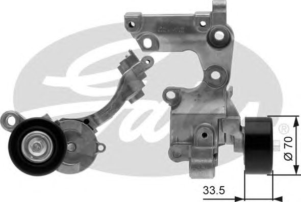 Натяжной ролик поликлинового ремня GATES T38411