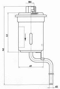 Паливний фільтр KNECHT KL 245