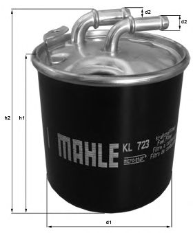 Паливний фільтр KNECHT KL 723D