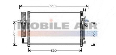 Радиатор кондиционера VAN WEZEL 82005087