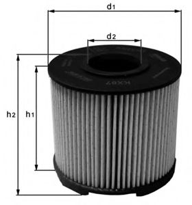 Топливный фильтр MAHLE KX 87D