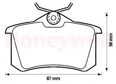 Тормозные колодки JURID 571361D