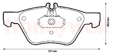 Тормозные колодки JURID 571876J