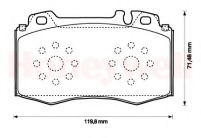 Тормозные колодки JURID 573092J-AS