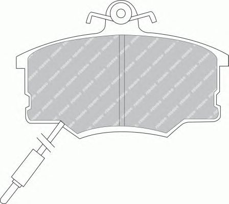 Тормозные колодки FERODO FDB410