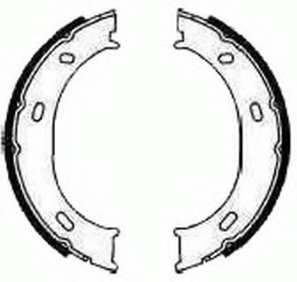 Тормозные колодки ручника FERODO FSB624