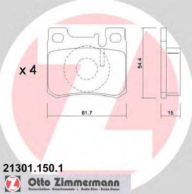 Тормозные колодки ZIMMERMANN 21301.150.1