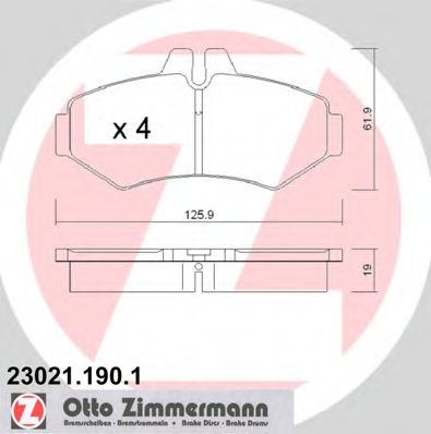 Тормозные колодки ZIMMERMANN 23021.190.1