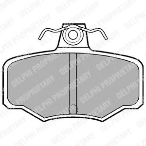 Тормозные колодки DELPHI LP617