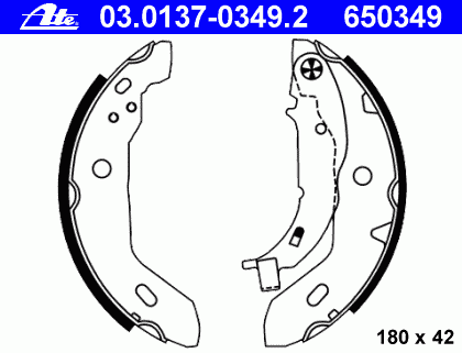 Тормозные колодки ATE 03.0137-0349.2