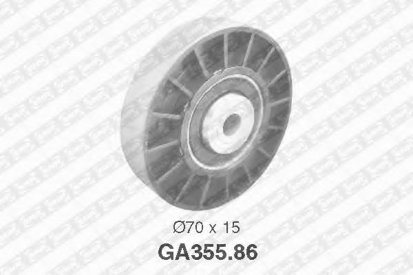 Направляющий / паразитный ролик  поликлинового ремня SNR GA355.86