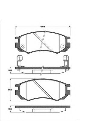 Тормозные колодки NK 222241