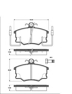 Тормозные колодки NK 222327