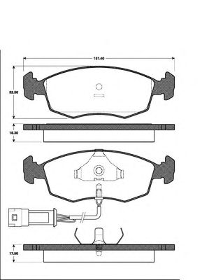 Тормозные колодки NK 222513