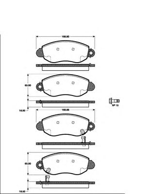 Тормозные колодки NK 222559
