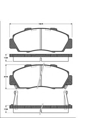 Тормозные колодки NK 222632