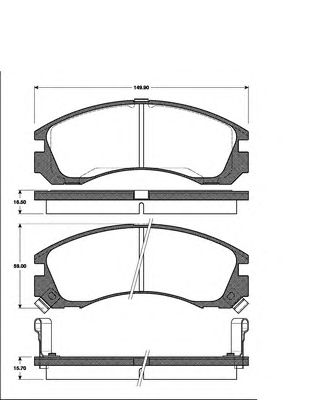 Тормозные колодки NK 223018