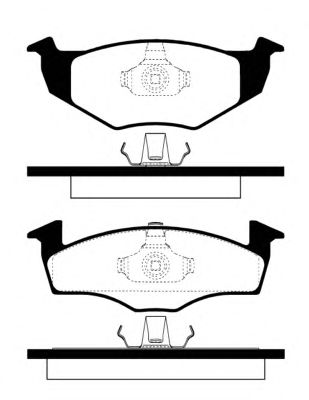 Тормозные колодки NK 224743