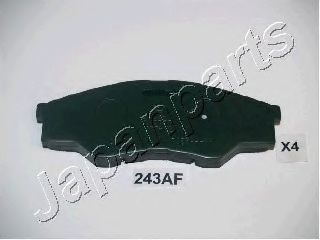 Тормозные колодки JAPANPARTS PA-243AF