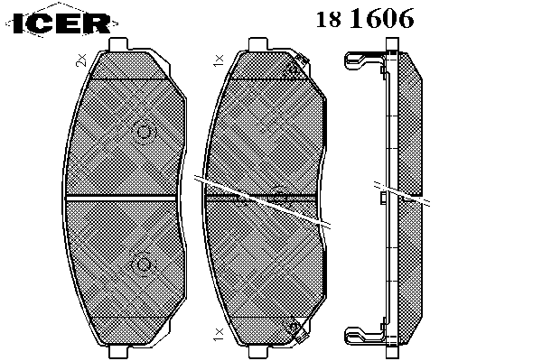 Тормозные колодки ICER 181606