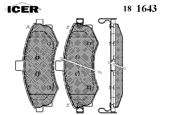 Тормозные колодки ICER 181643