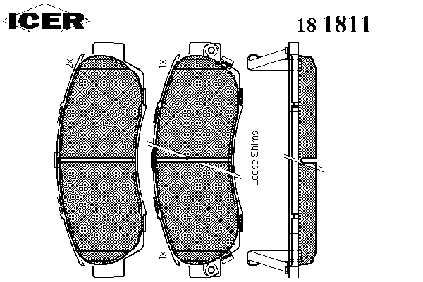 Тормозные колодки ICER 181811