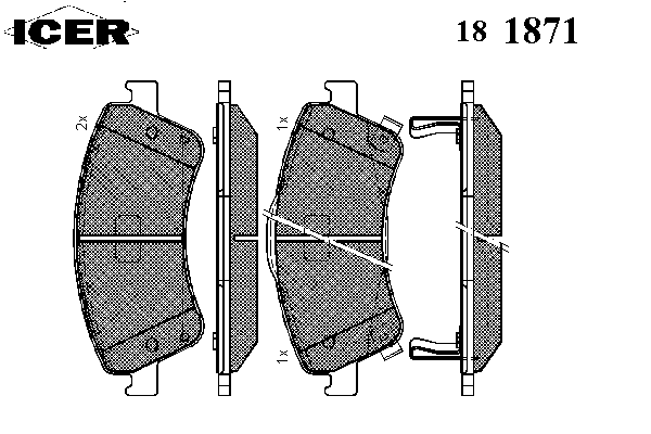 Тормозные колодки ICER 181871