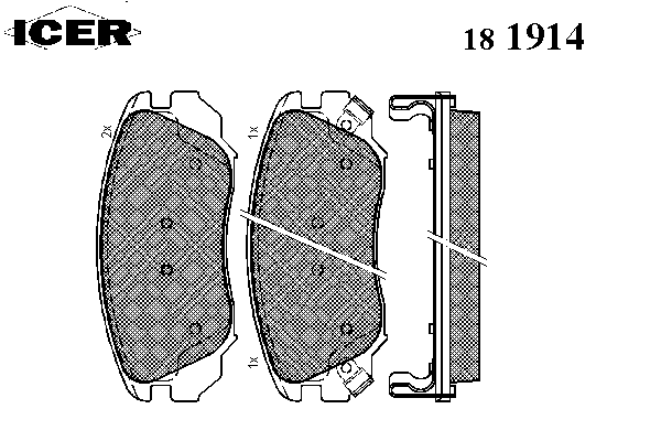 Тормозные колодки ICER 181914