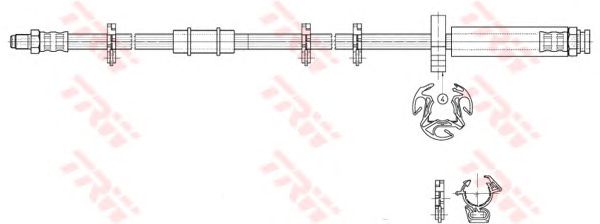 Тормозной шланг TRW PHB293