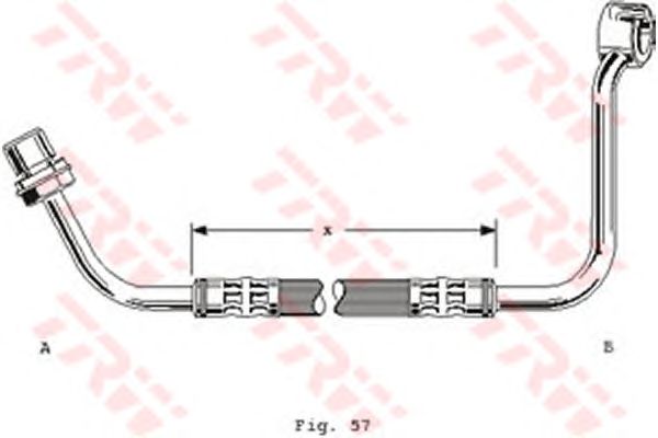 Гальмівний шланг TRW PHD250