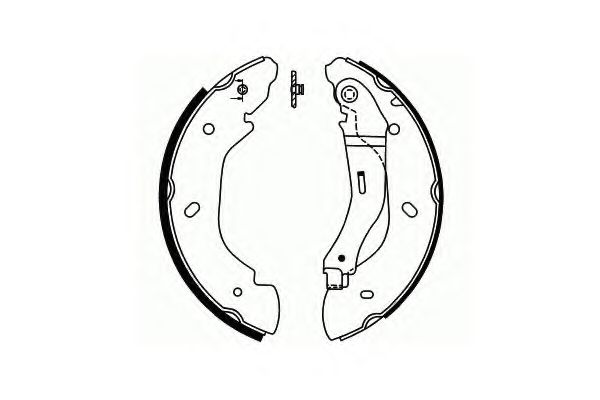 Тормозные колодки ручника SCT SS 552