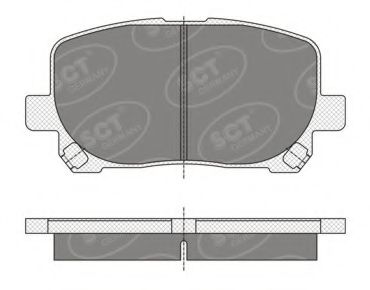 Тормозные колодки SCT SP 349