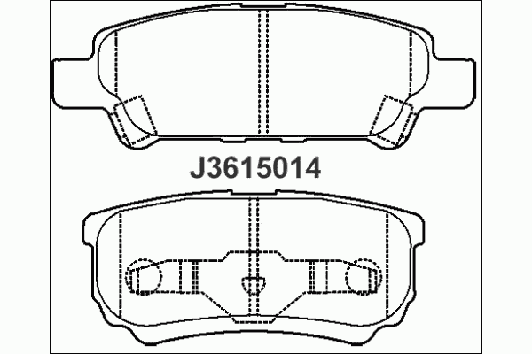 Тормозные колодки NIPPARTS J3615014